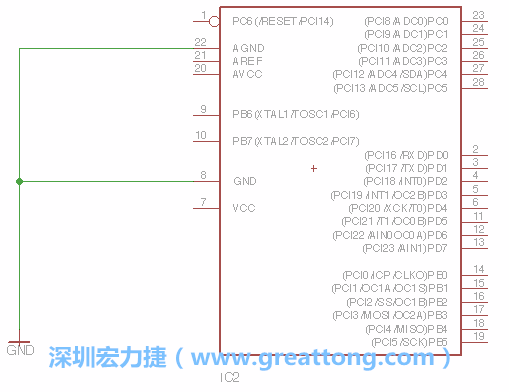 排針的用途是連接微控制器的輸出和輸入，它提供了一個平臺給焊線和針腳。