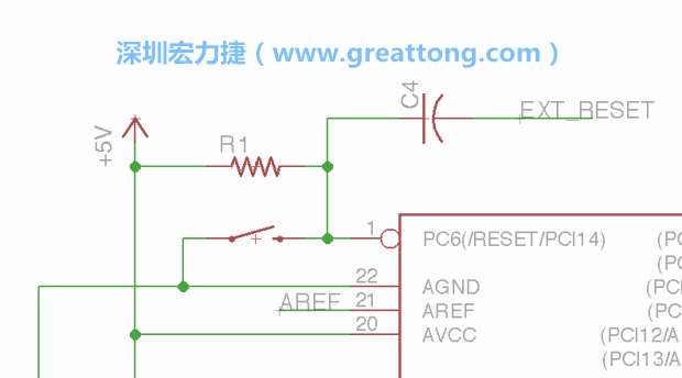 很多PCB設計者的設計不符合人體工學，他們使用很小的按鈕、不方便的元件配置和難以解讀的標簽，千萬不要變成這樣！這次我們的設計有一個大小合適的重置按鈕（reset button）和可以清楚辨認是否已經接上電源的LED指示燈。